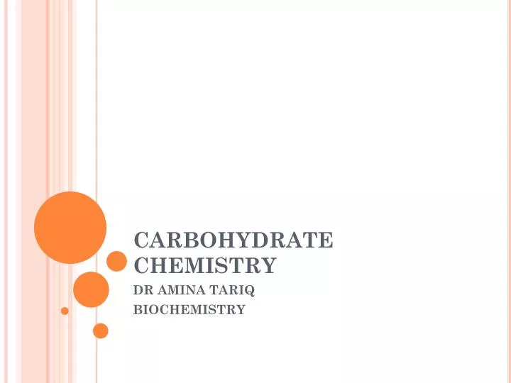 PPT CARBOHYDRATE CHEMISTRY PowerPoint Presentation, free download