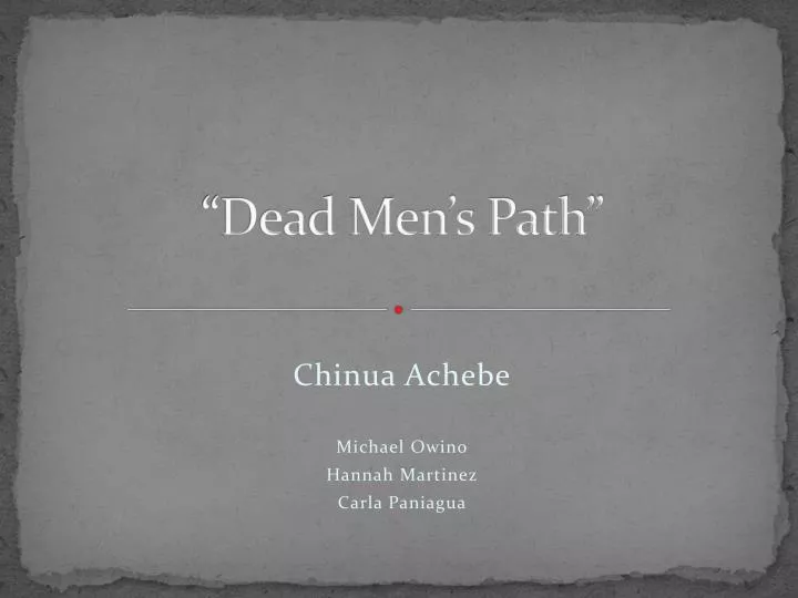 dead mens path sparknotes