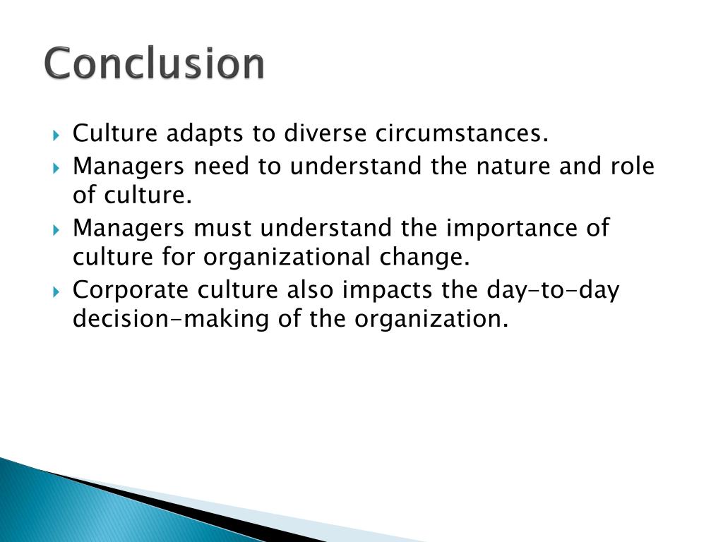 organizational culture essay conclusion