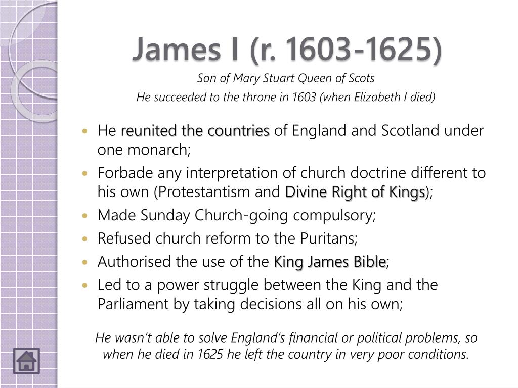 James I (r. 1603-1625)