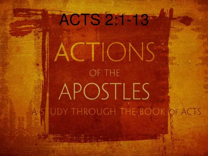 acts 2 1 13 n.