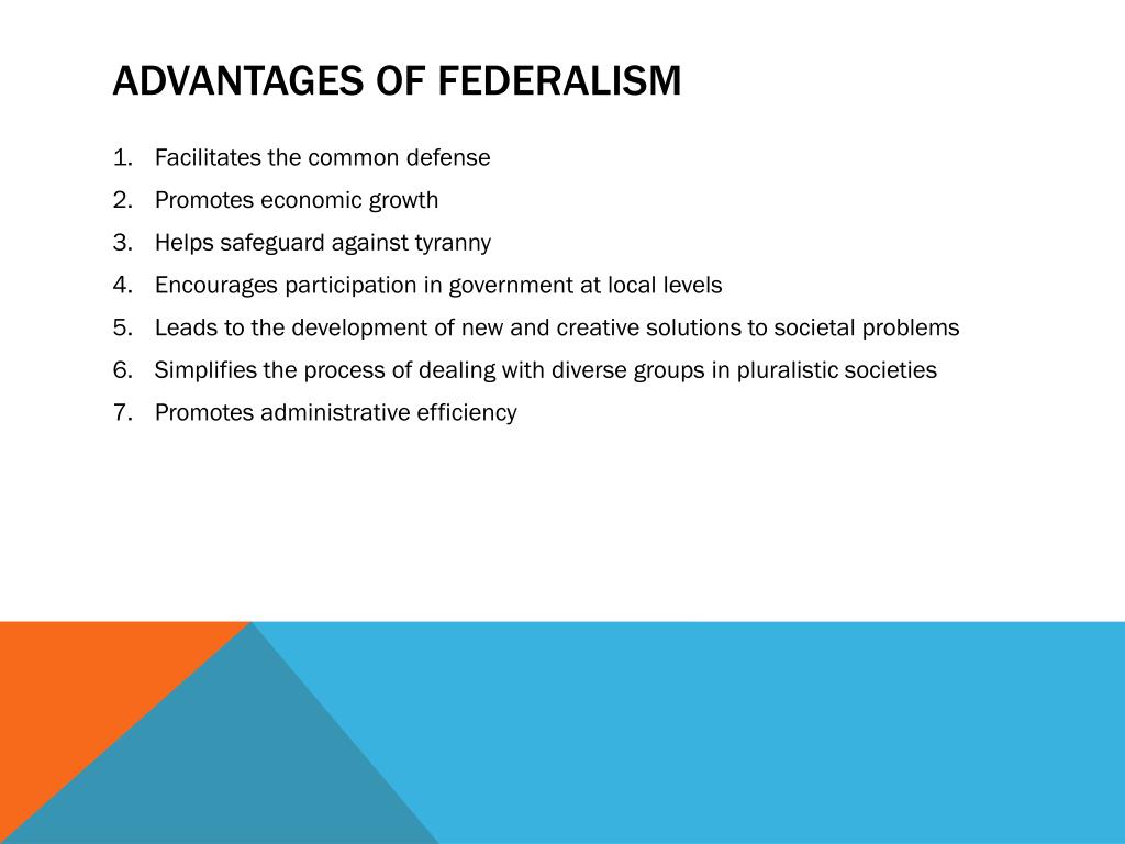disadvantages of federalism