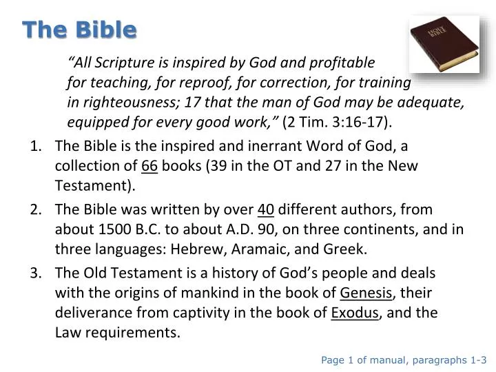 the bible n.