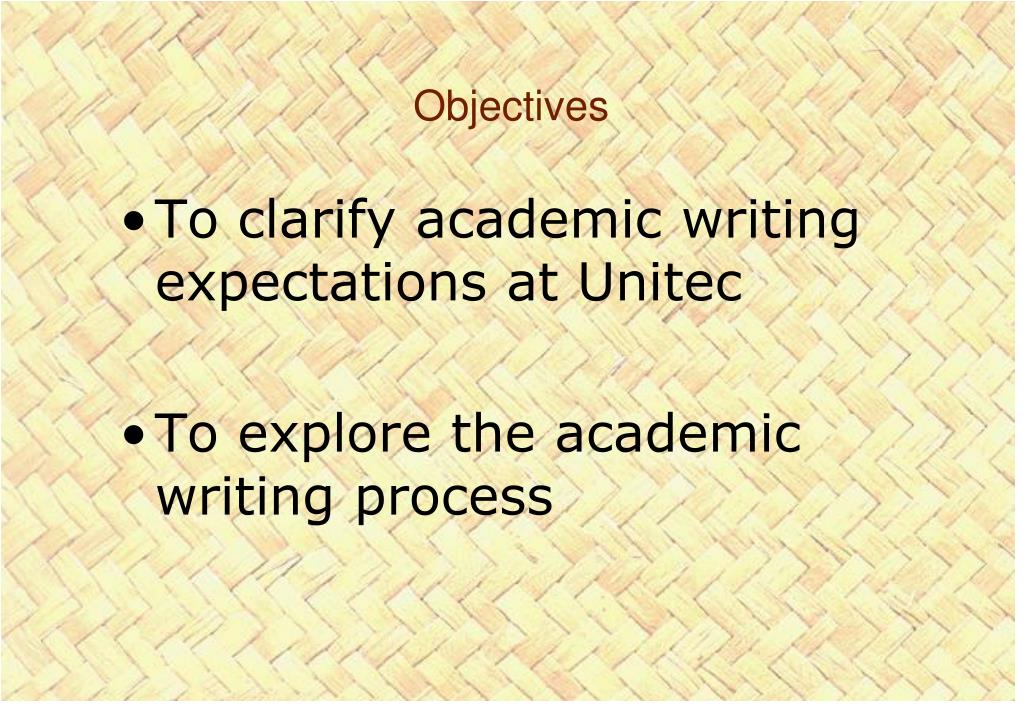 Ppt Academic Writing English Language Focus Caroline Malthus Te Puna Ako Learning Centre Powerpoint Presentation Id 1901445