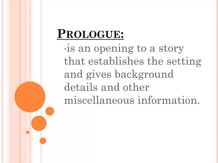 PPT Prologue PowerPoint Presentation, free download ID1901878