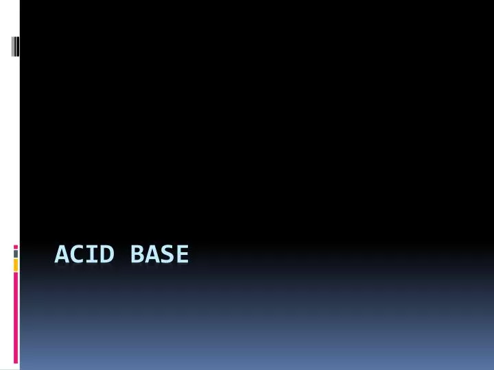 acid base n.