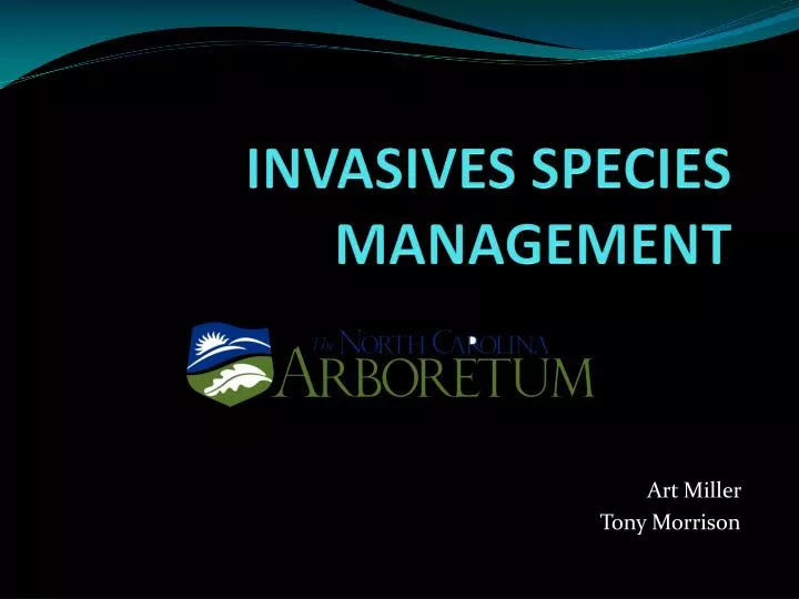 invasives species management n.