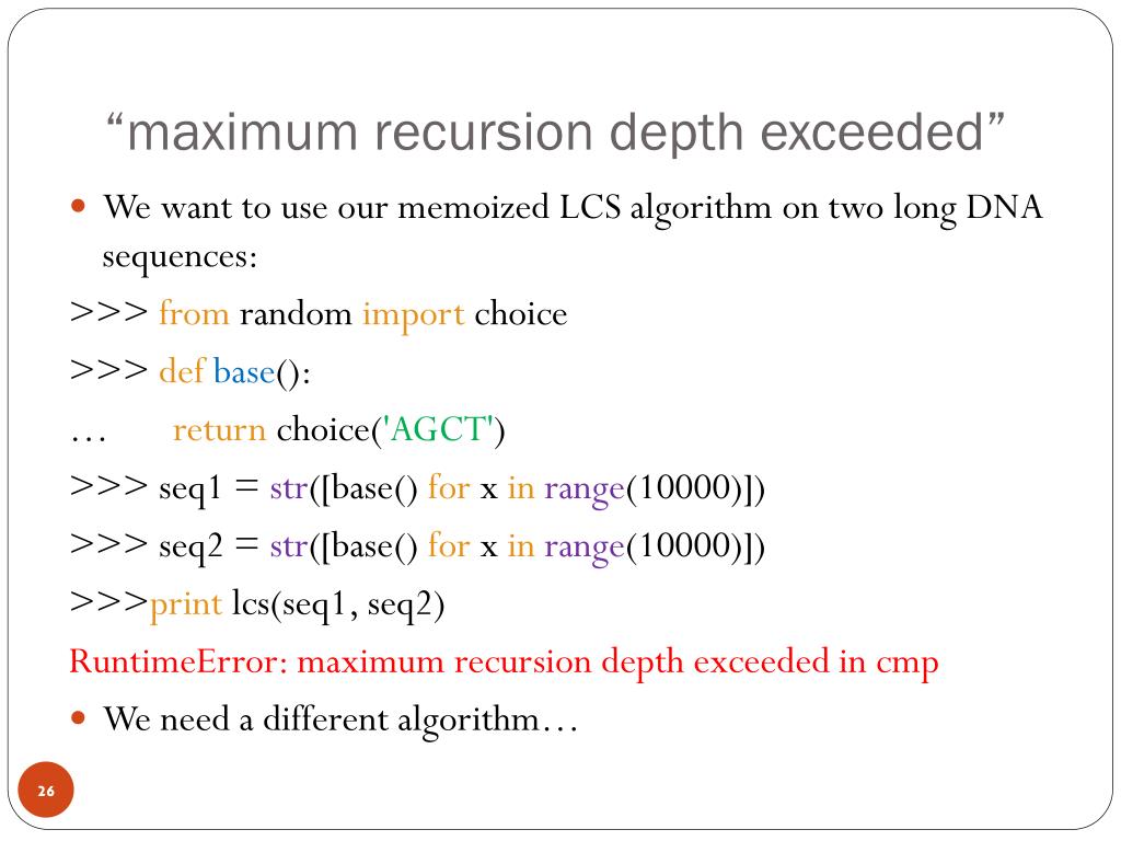 Recursion limit. Maximum.Recursion.depth. RECURSIONERROR: maximum Recursion depth exceeded. Max Recursion depth Python. Set Recursion limit питон.