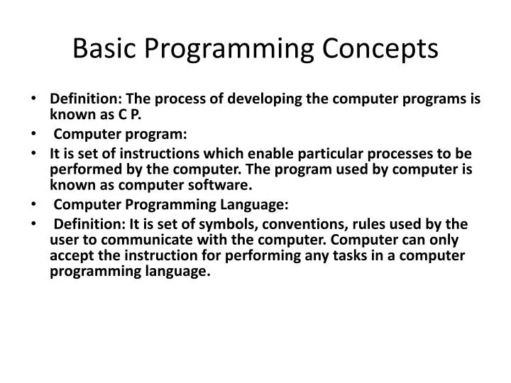 PPT Basic Programming Concepts PowerPoint Presentation Free Download ppt-basic-programming-concepts-powerpoint-presentation-free-download