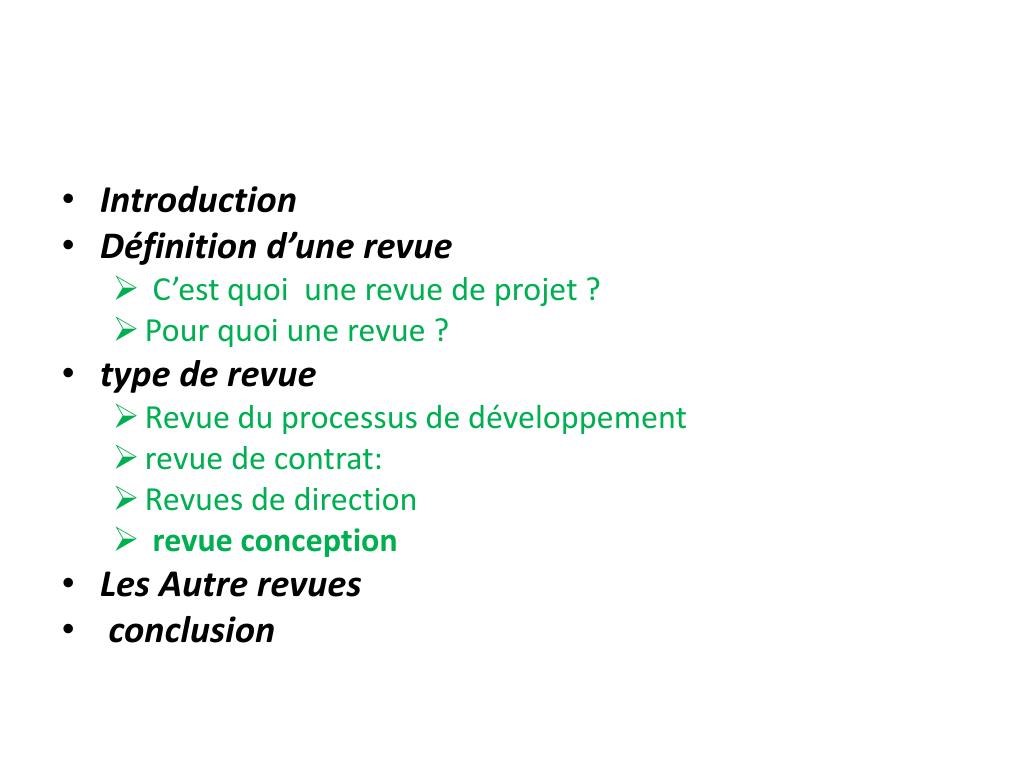 PPT - La revue de projet PowerPoint Presentation, free download - ID