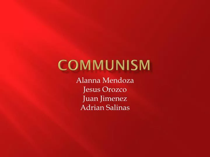 communism n.
