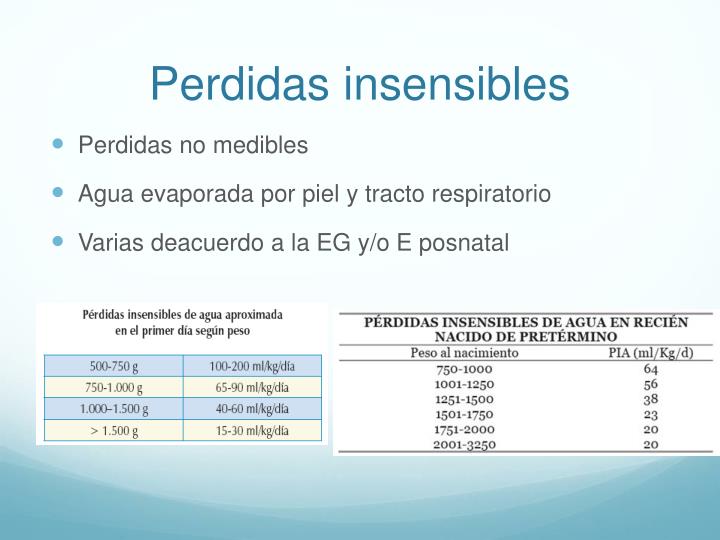 Como Calcular Las Perdidas Insensibles En Adultos www.slideserve.com