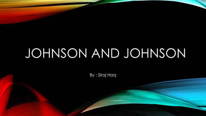 johnson and johnson n.