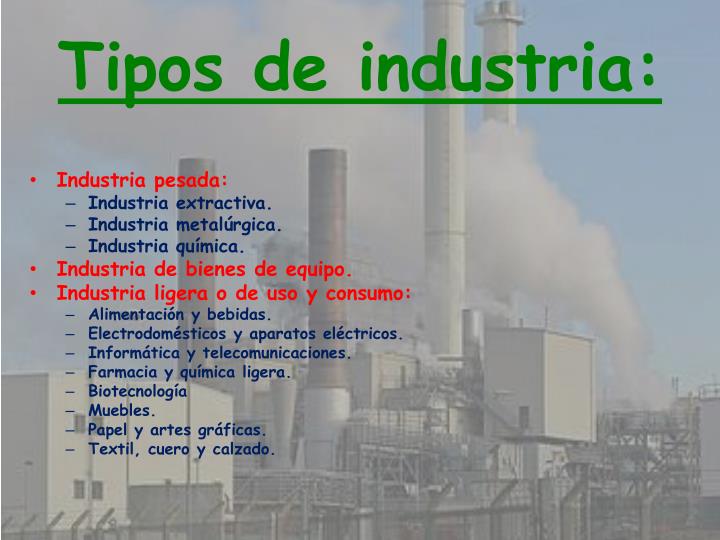 PPT LA INDUSTRIA PowerPoint Presentation ID1904343