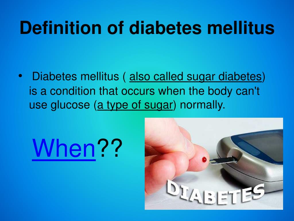 presentation on diabetes mellitus