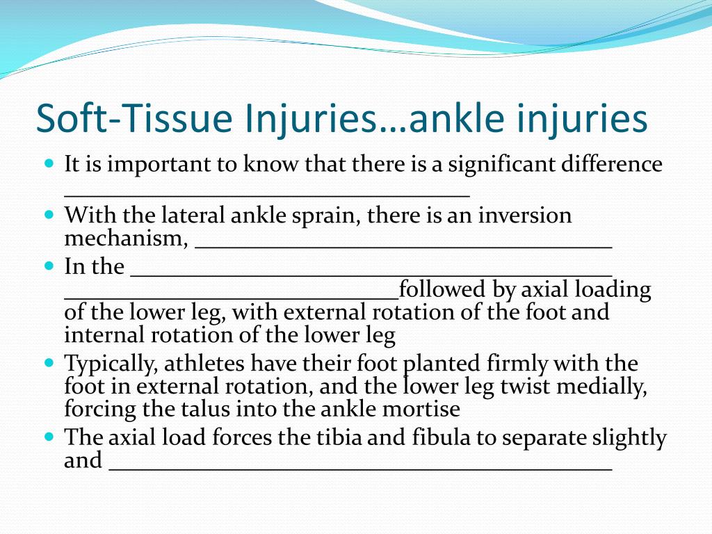 PPT - Injuries to the Lower Leg, Ankle, and Foot PowerPoint ...