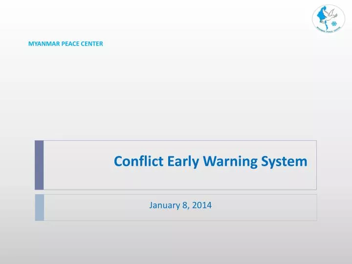 conflict early warning system n.