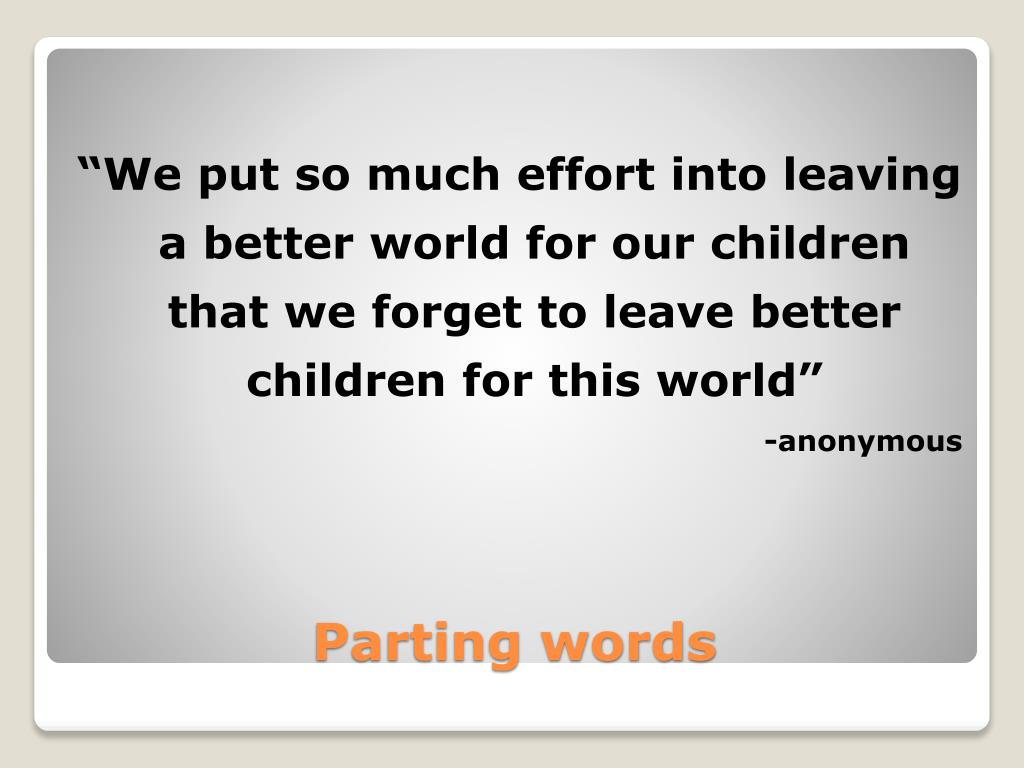 PPT - Parenting in the 21 st century; the roles and responsibilities of ...