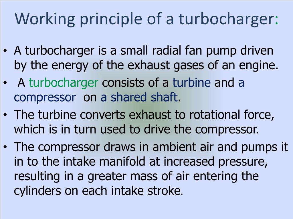 turbocharger working principle