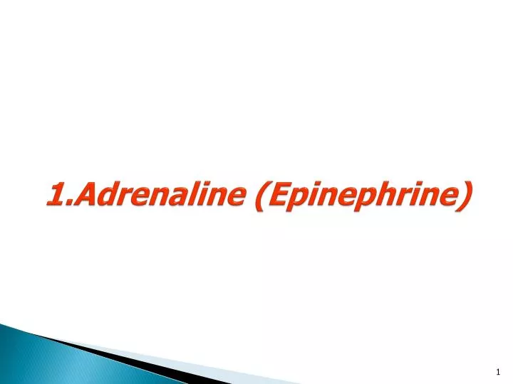 adrenaline epinephrine n.