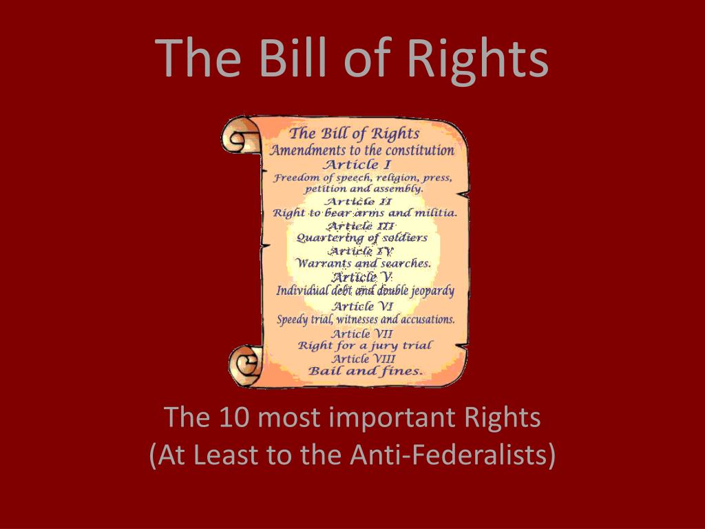 ppt the bill of rights powerpoint presentation id 1906250 bill of rights ppt