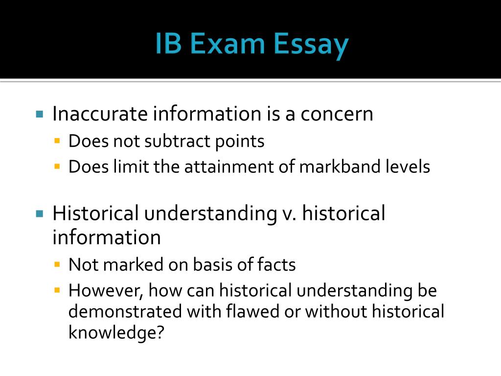 ib entrance exam essay