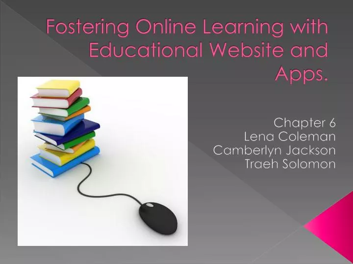 Ppt Fostering Online Learning With Educational Website And Apps