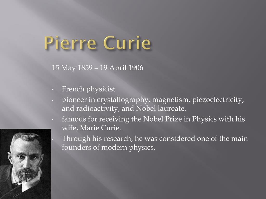 PPT - Marie and Pierre Curie PowerPoint Presentation, free ...