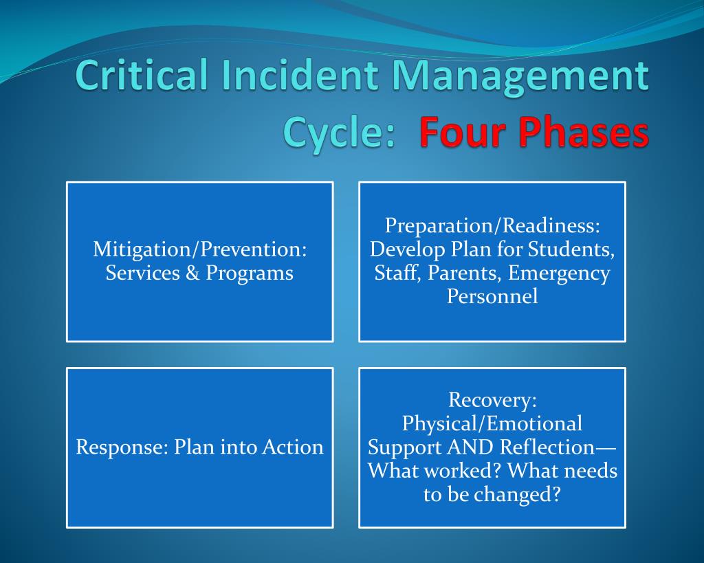 what is a critical incident in education