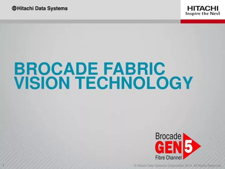 PPT Brocade Fabric Vision technology PowerPoint Presentation, free
