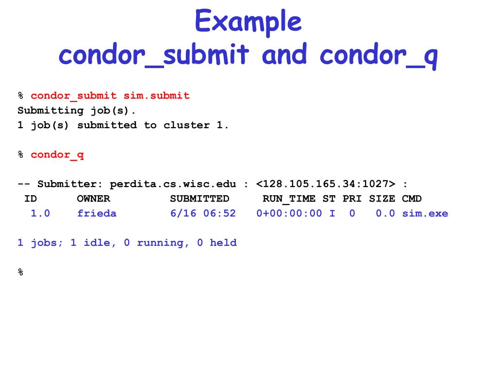 PPT - http://research.cs.wisc.edu/htcondor/ PowerPoint Presentation ...