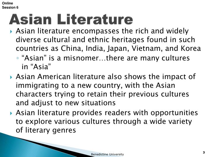 importance of asian literature essay