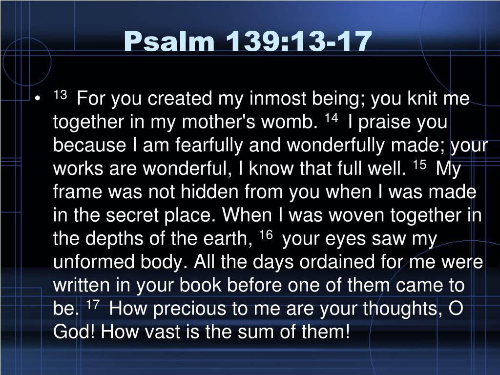 Psalm 139 13 17 KeldaKerian