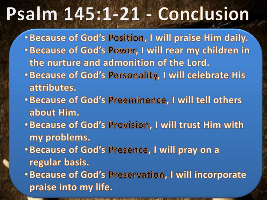 PPT Psalm 145 1 21 PowerPoint Presentation Free Download ID 1909632