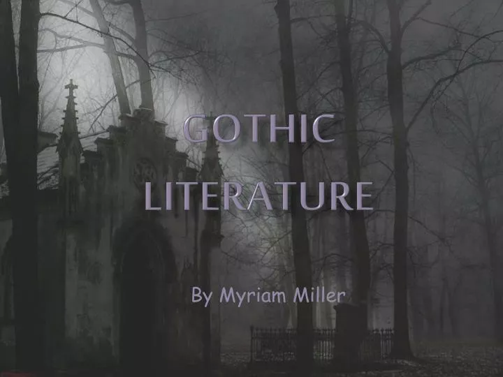 gothic literature n.