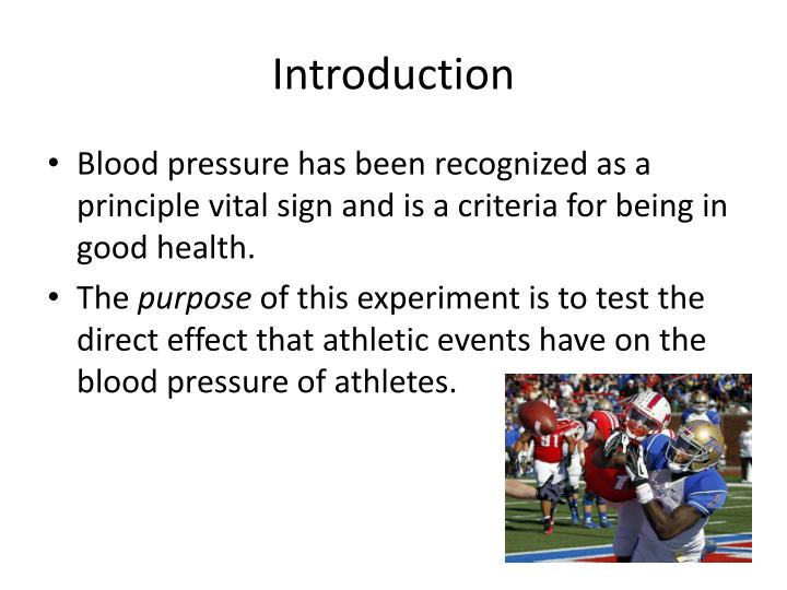PPT Athlete vs. Nonathlete Blood Pressure PowerPoint Presentation ID1910367