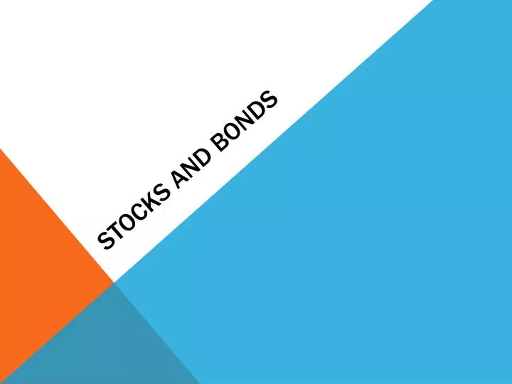 PPT Stocks and bonds PowerPoint Presentation, free download ID1910597