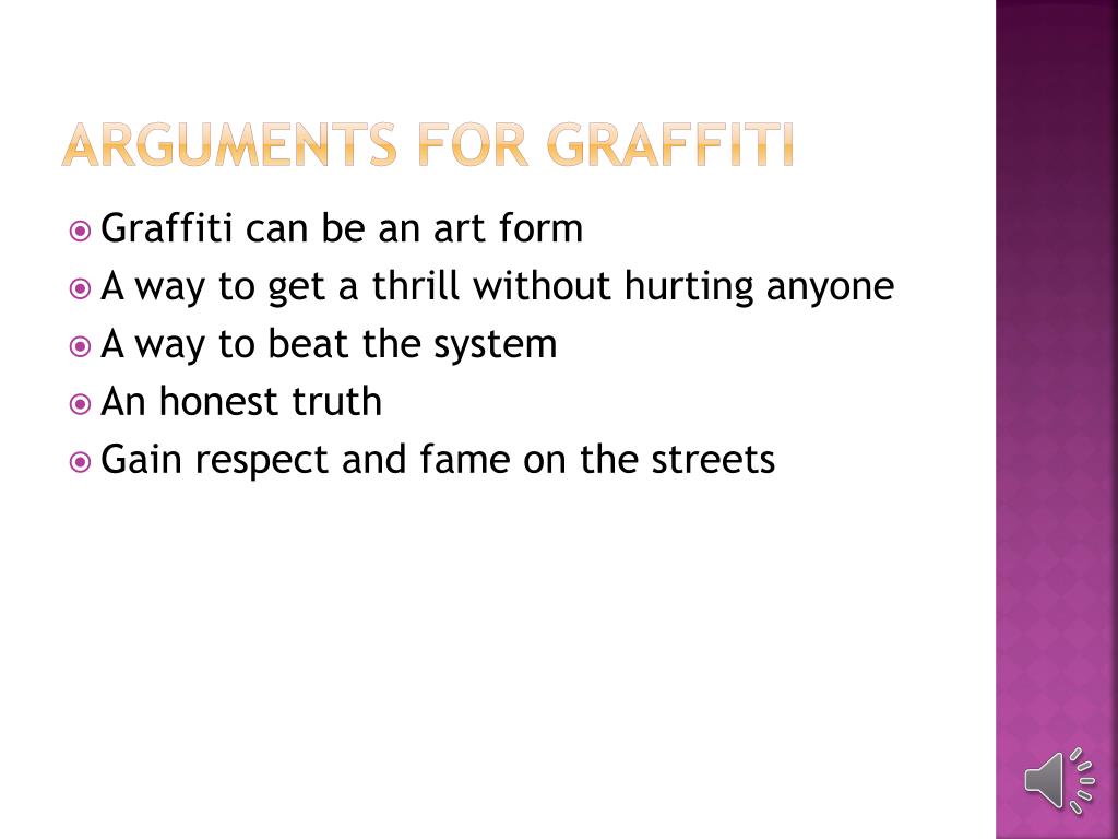 graffiti argumentative essay