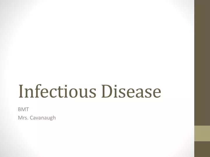 infectious disease n.