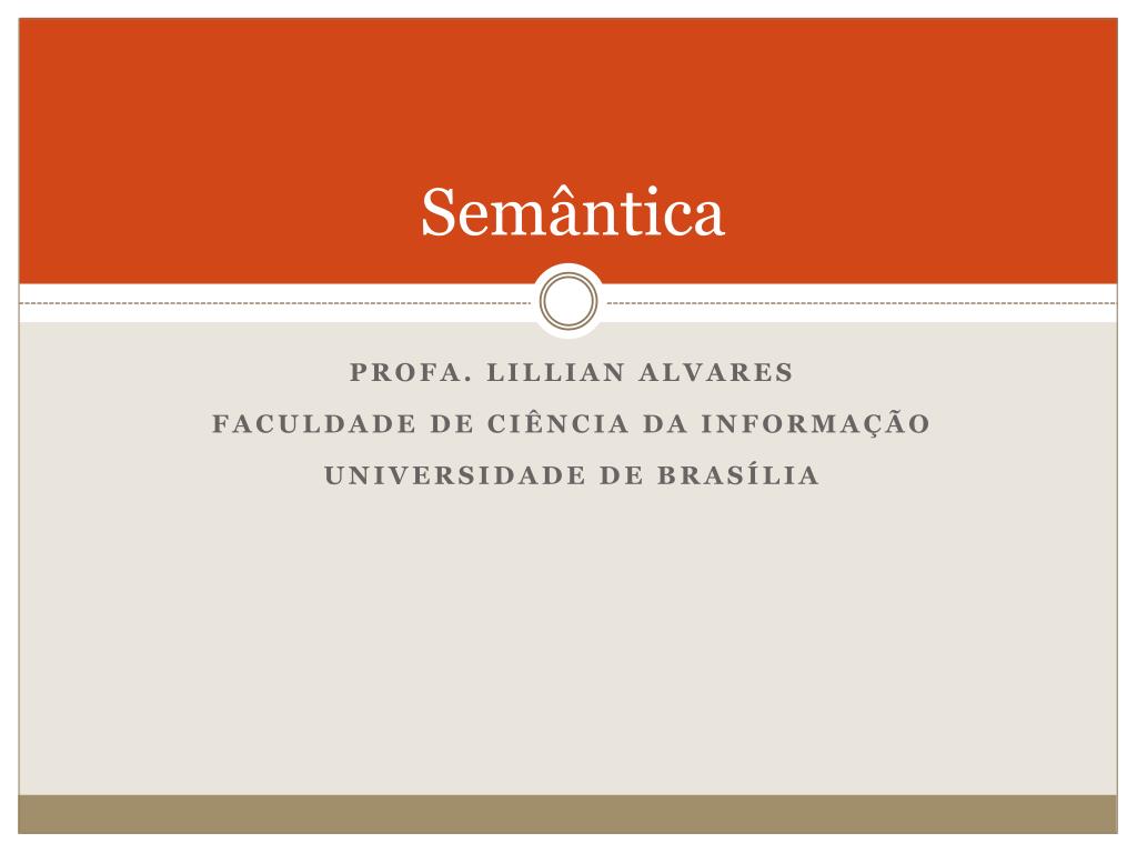 Slide Semântica, PDF, Semântica