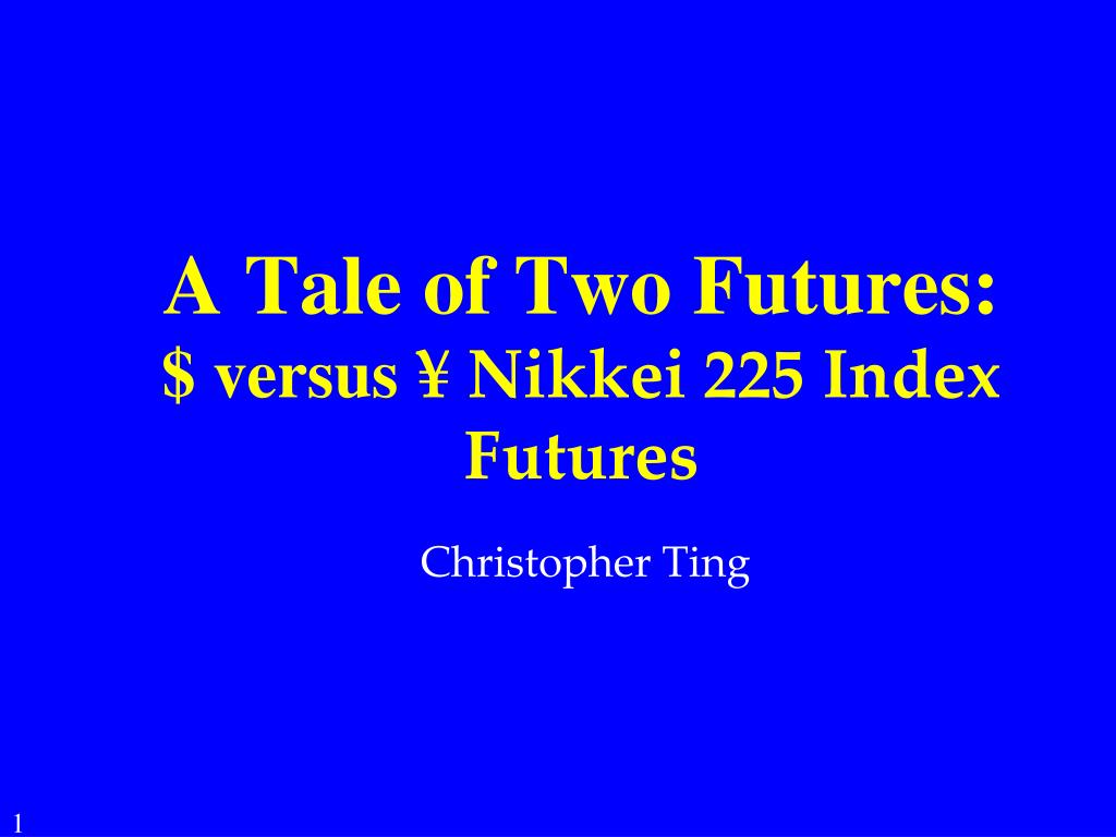 Future nikkei shop 225 index