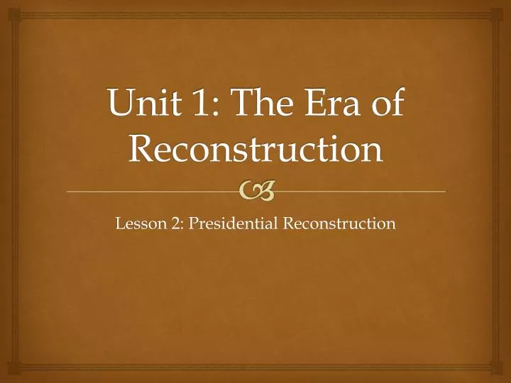 the impact of american presidents on the first and second reconstruction Andrew johnson: impact to have served as president at the end of the american responsible for the failure of reconstruction to solve the race. the impact of american presidents on the first and second reconstruction Andrew johnson: impact to have served as president at the end of the american responsible for the failure of reconstruction to solve the race.
