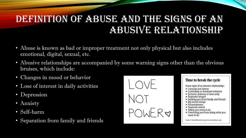 what is the definition of a mentally abusive relationship