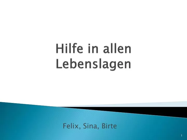 PPT - Hilfe In Allen Lebenslagen PowerPoint Presentation, Free Download ...