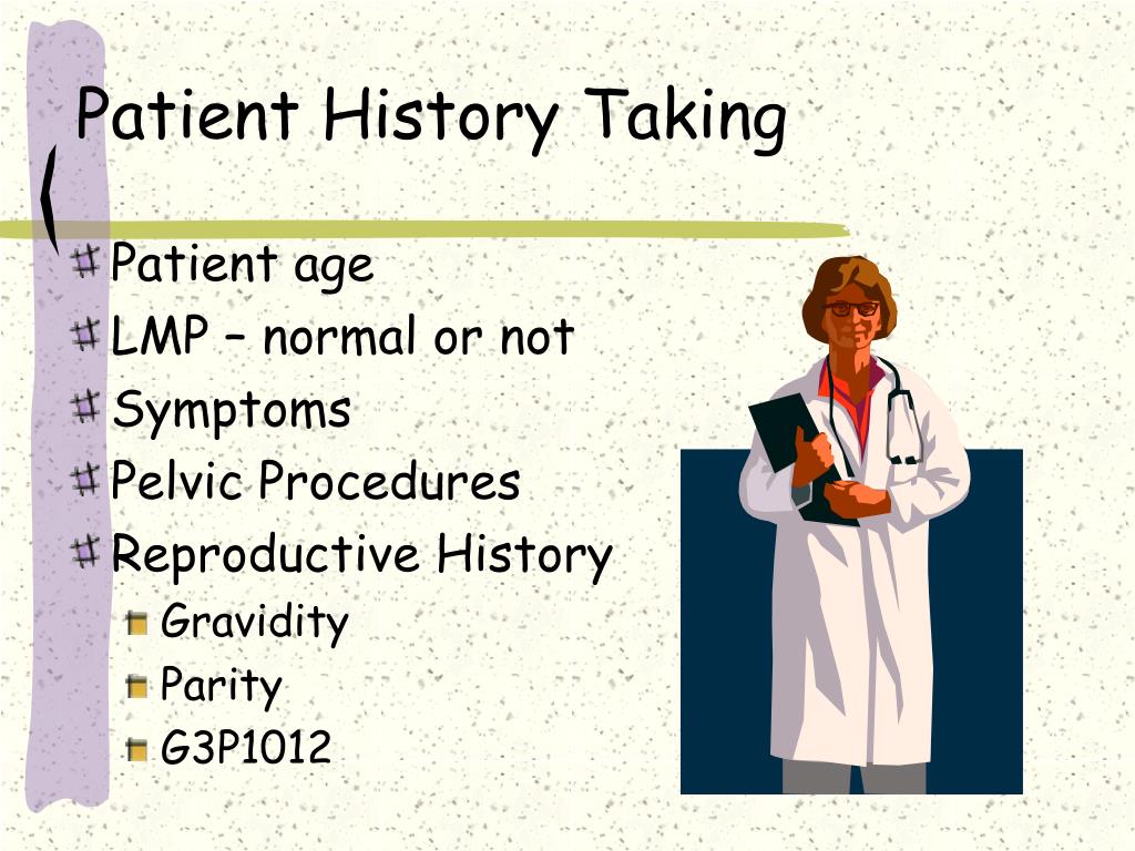 Patients history. Patient History.