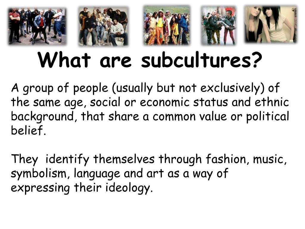subculture topic examples