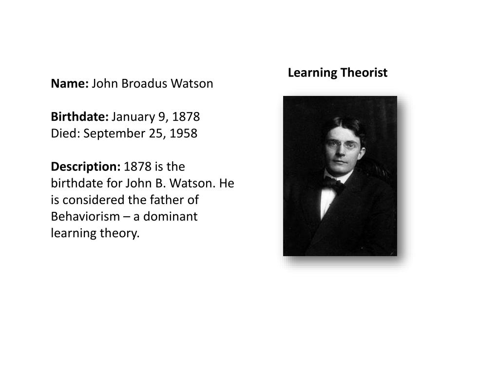 John B Watson