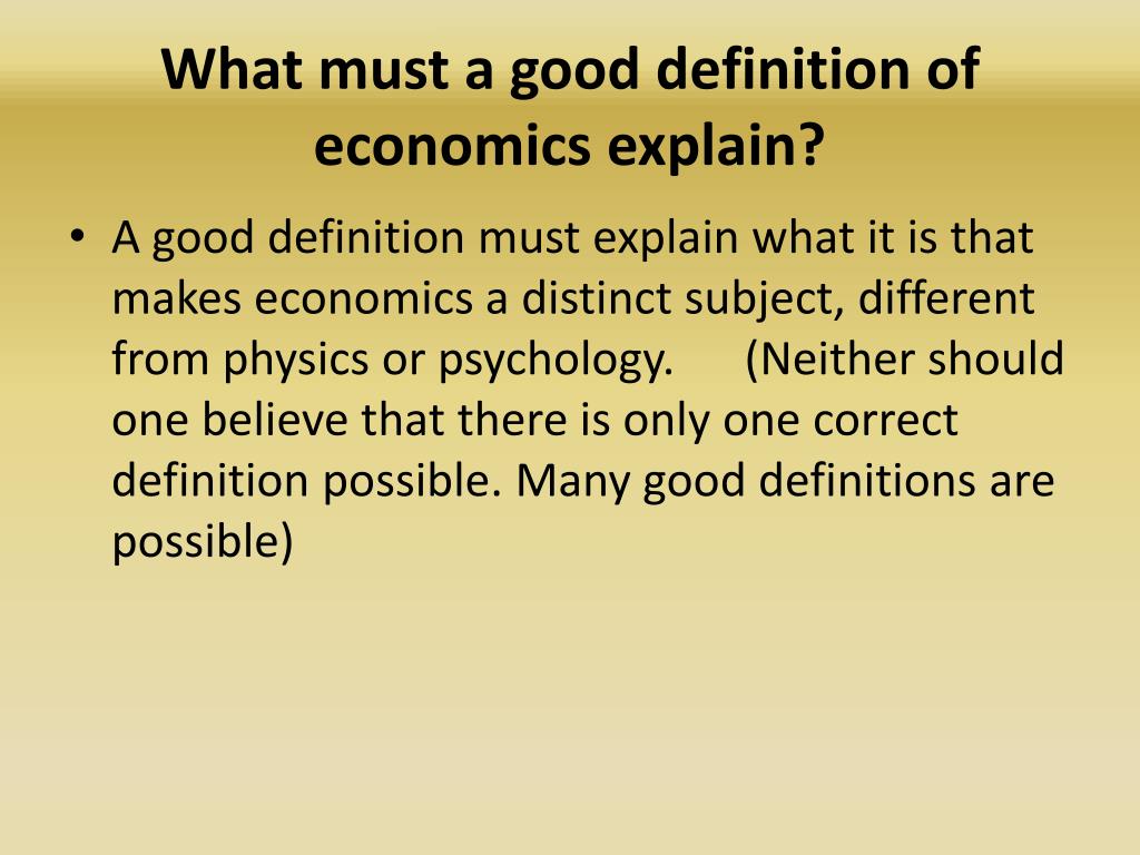 economics definition