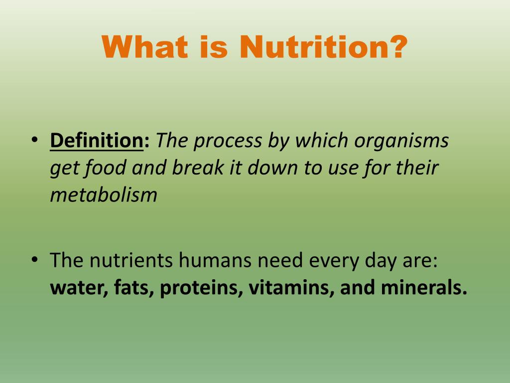 hypothesis nutrition definition