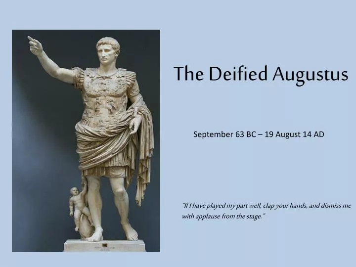 PPT The Deified Augustus PowerPoint Presentation, free download ID